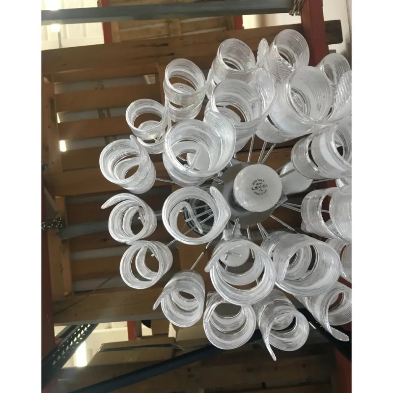 Pamono Sputnik Chandelier with Swirling Italian Glass by Simoeng> Ceiling Lights