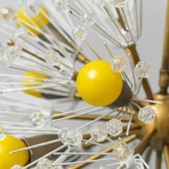 Pamono Sputnik Flocon 12-Light Chandelier, 1960s> Ceiling Lights