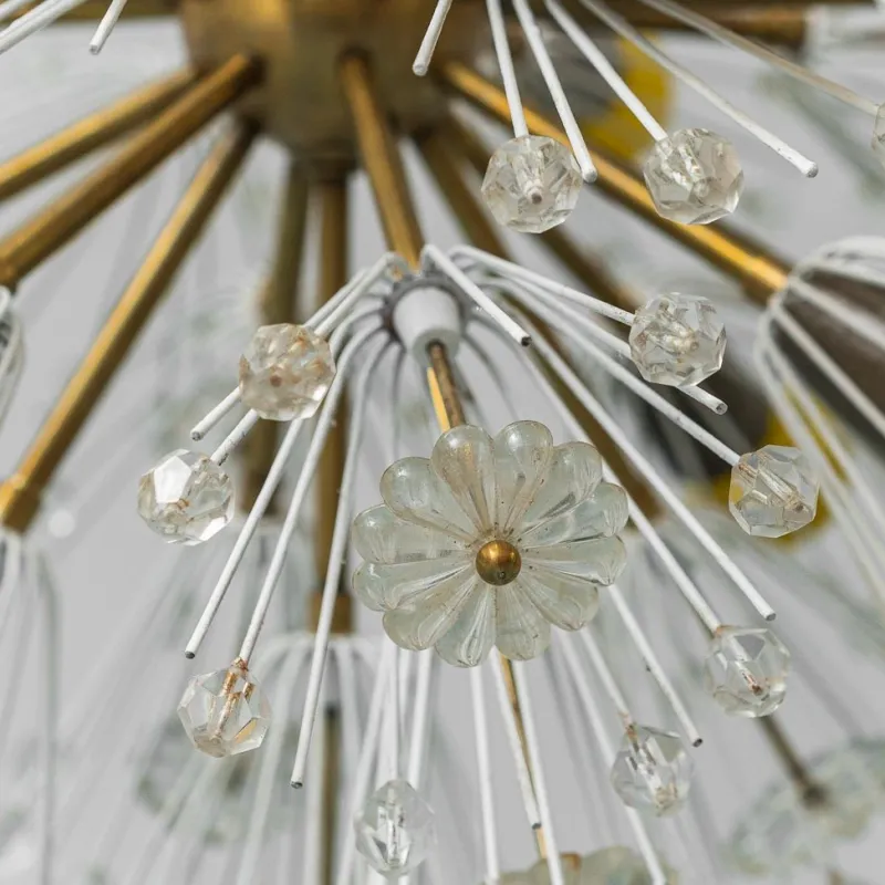 Pamono Sputnik Flocon 12-Light Chandelier, 1960s> Ceiling Lights