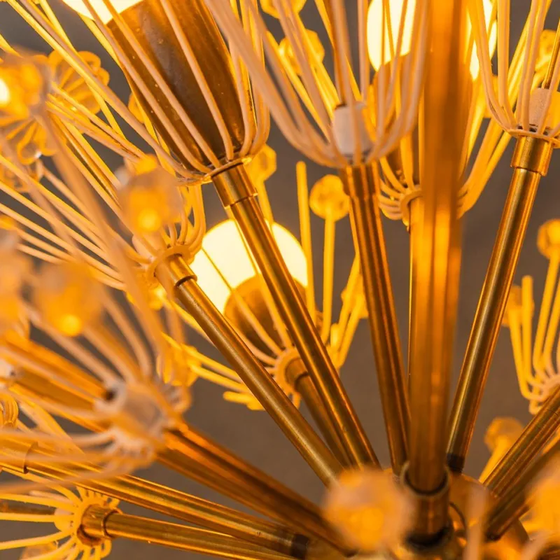 Pamono Sputnik Flocon 12-Light Chandelier, 1960s> Ceiling Lights