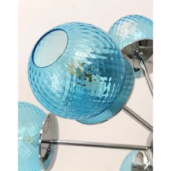 Pamono Sputnik Light-Blue Ballotton Murano Glass Chandelier by Simoeng><noscript><img width=