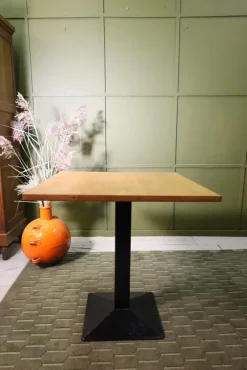Pamono Square Bistro Table in Beech> Garden Tables