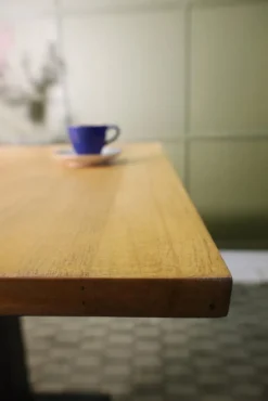 Pamono Square Bistro Table in Beech><noscript><img width=