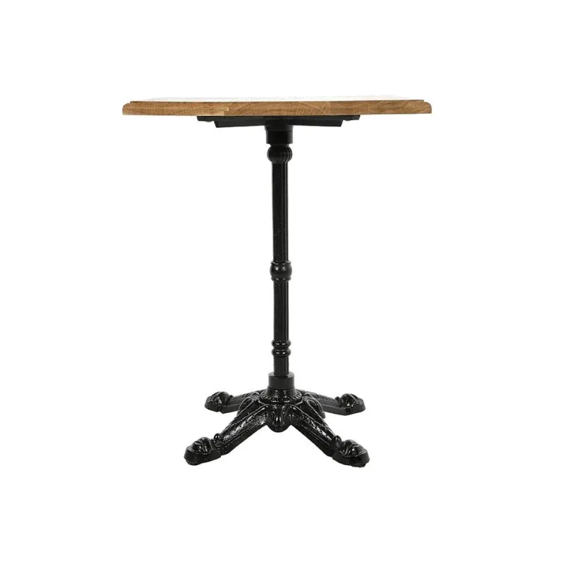 Pamono Square Bistro Table in Wood & Cast Iron> Garden Tables