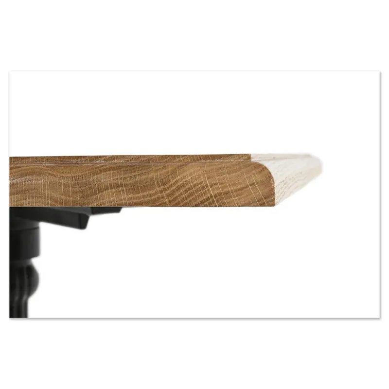 Pamono Square Bistro Table in Wood & Cast Iron> Garden Tables