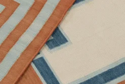 Pamono Square Dhurrie Rug in Cream from R&K Principal Jahanshah Nazmiyal><noscript><img width=