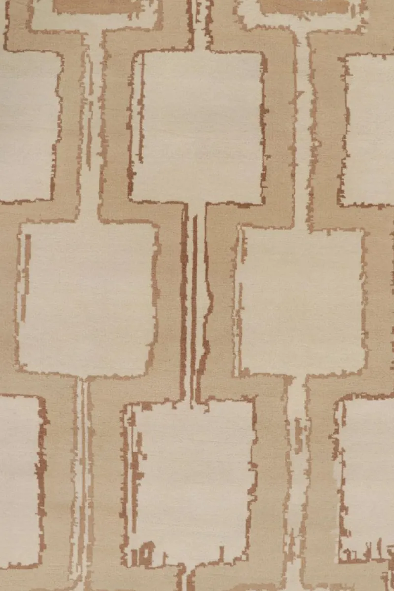 Hot Pamono Square Geometric Rug from R&K Principal Jahanshah Nazmiyal