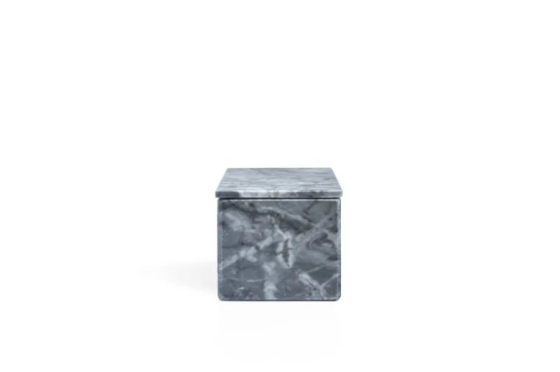 Pamono Square Grey Marble Box from Fiammettav Home Collection> Trunks, Crates & Baskets