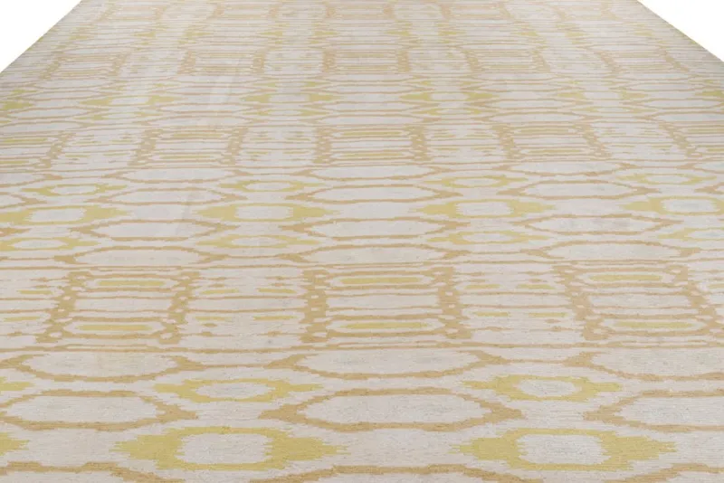 Pamono Square Kilim Rug with Ikats Pattern from R&K Principal Jahanshah Nazmiyal> Carpets & Textiles|Carpets & Textiles