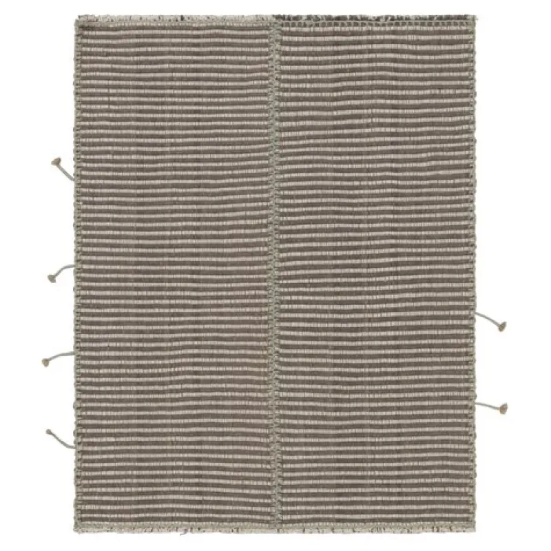 New Pamono Square Rug with Stripes from R&K Principal Jahanshah Nazmiyal