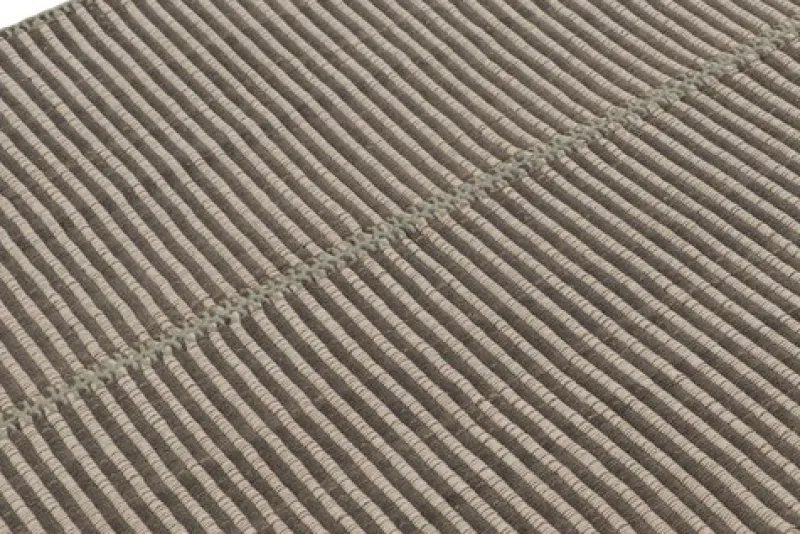 New Pamono Square Rug with Stripes from R&K Principal Jahanshah Nazmiyal