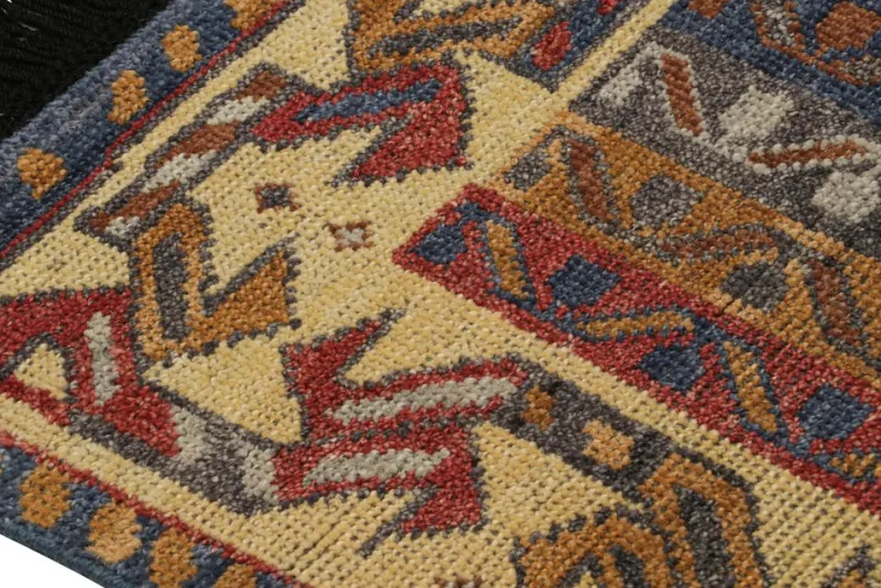 Outlet Pamono Square Scatter Rug with Geometric Patterns from R&K Principal Jahanshah Nazmiyal