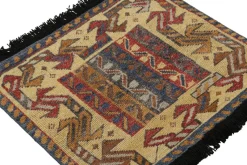 Outlet Pamono Square Scatter Rug with Geometric Patterns from R&K Principal Jahanshah Nazmiyal