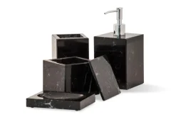 Pamono Square Soap Dish in Black Marquina Marble> Decorative Objects