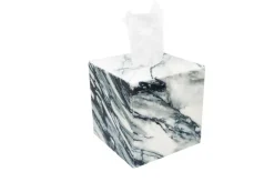 Pamono Square Tissue Box Cover in Paonazzo Marble><noscript><img width=