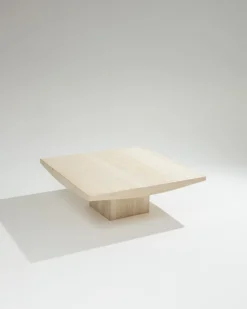 Clearance Pamono Square Travertine Coffee Table, 1970s