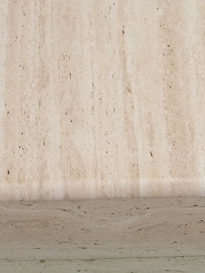 Online Pamono Square Travertine Saturn Coffee Table, 1980s