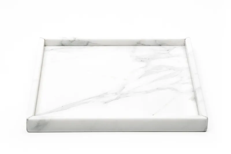 Pamono Squared Black Marquina Marble Tray> Tabletop|Trays