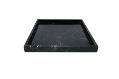 Pamono Squared Black Marquina Marble Tray from FiammettaV Home Collection> Tabletop|Trays