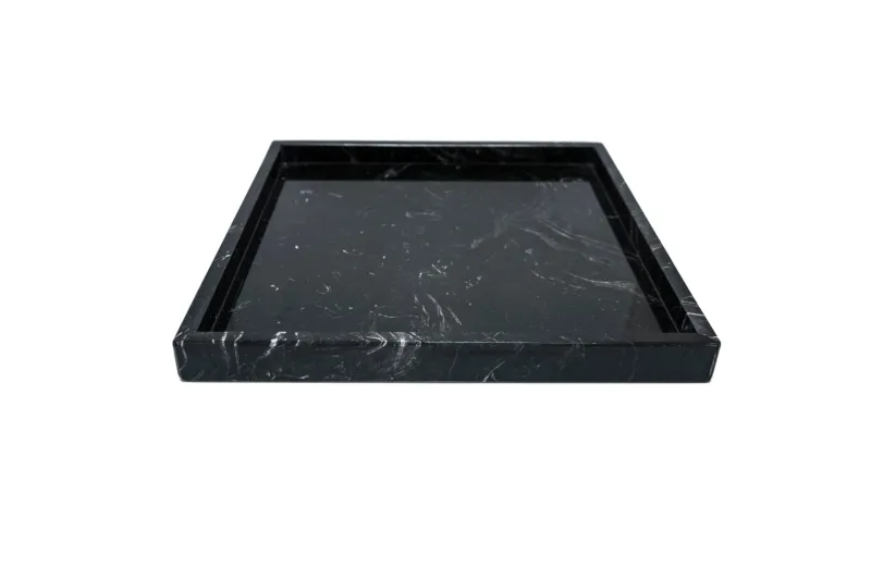 Pamono Squared Black Marquina Marble Tray from FiammettaV Home Collection> Tabletop|Trays