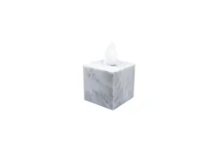 Pamono Squared Marble Tissue Cover Box from Fiammettav Home Collection> Trunks, Crates & Baskets