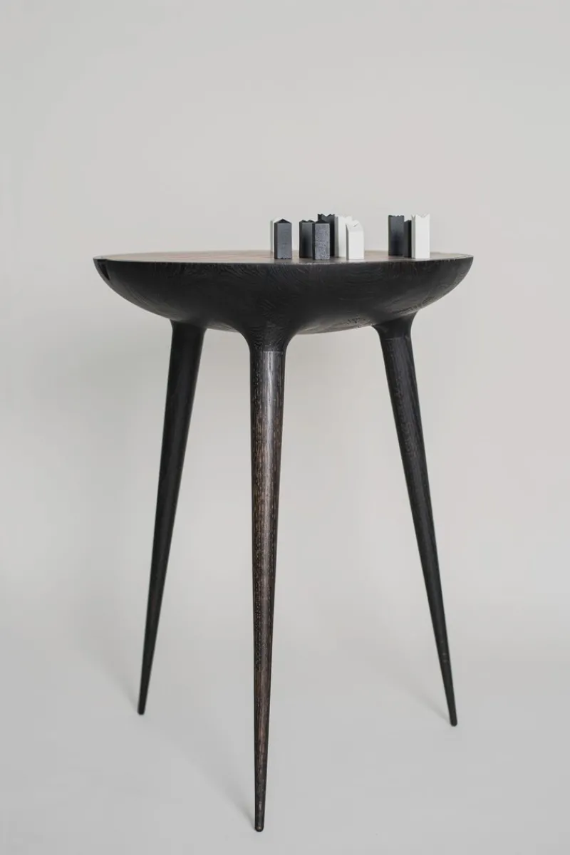 Clearance Pamono 21st Century Trojan Chess Table & Set in Black