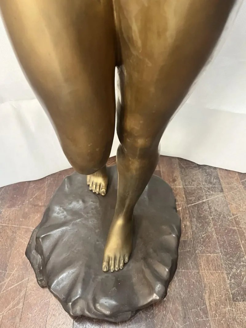 New Pamono St. Monk, Large Sculpture of a Standing Naked Woman, 1980s, Bronze