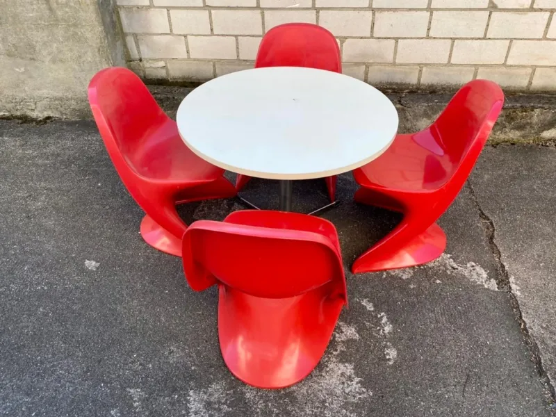 Discount Pamono Stackable Casalino Childrens Chairs by Alexander Begge for Casala, 1970s, Set of 5