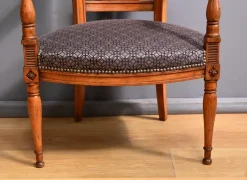 Pamono Stained Beech Armchairs, Early 20th Century, Set of 2><noscript><img width=