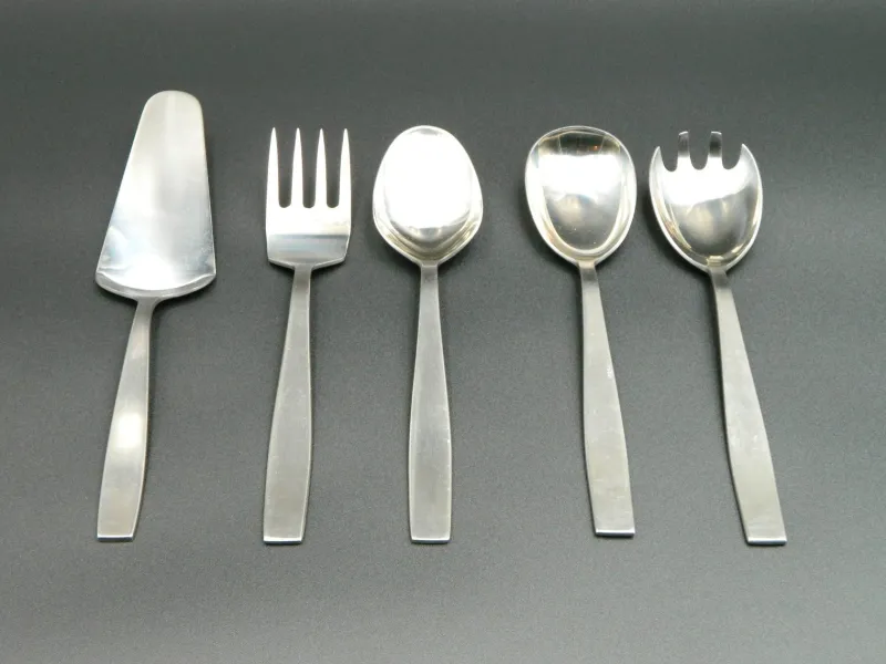New Pamono Stainless Steel Cutlery for Nine People by Helmut Alder for Amboss, 1960s, Set of 59