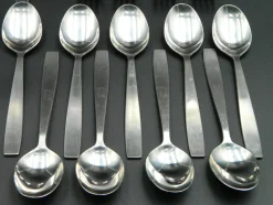 New Pamono Stainless Steel Cutlery for Nine People by Helmut Alder for Amboss, 1960s, Set of 59
