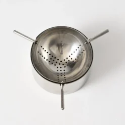 Pamono Stainless Steel Cylinda Line Tea Strainer by Arne Jacobsen for Stelton, 1970s