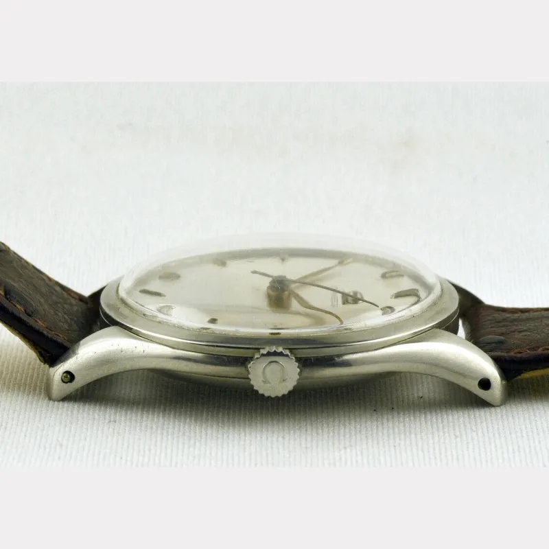 Pamono Stainless Steel Manual Winding Jumbo Watch from Omega, Switzerland, 1940s> Watches