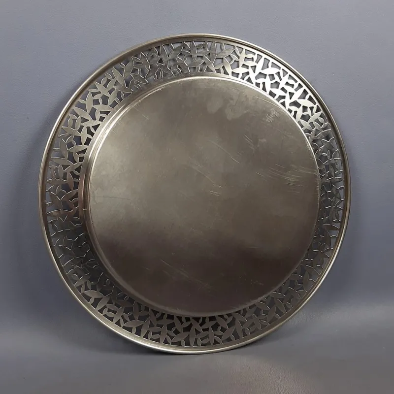 Pamono Stainless Steel Tray by Marta Sansoni for Alessi, 1970s> Trays