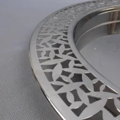 Pamono Stainless Steel Tray by Marta Sansoni for Alessi, 1970s><noscript><img width=