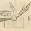 Pamono Staircase Designs, 1739, Paper, Set of 3> Work On Paper