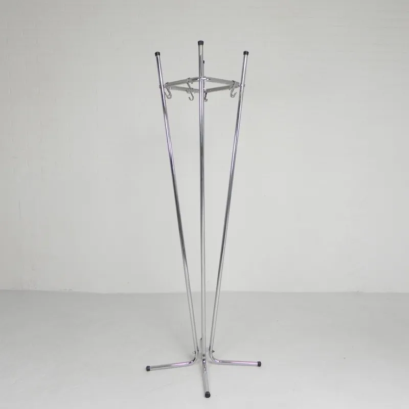 Sale Pamono Standing Chrome Coat Rack on 4 Legs, 1950s