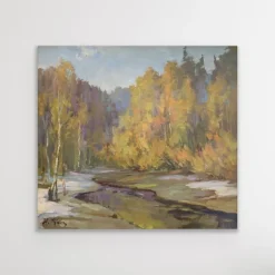 Pamono Stanisław Tkacz, Landscape, Oil on Canvas