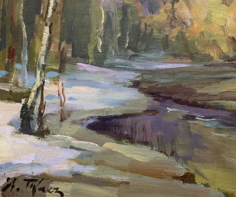 Pamono Stanisław Tkacz, Landscape, Oil on Canvas