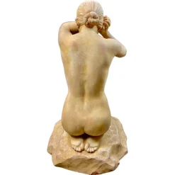Pamono Stanislas Lami, Nude Woman, Early 20th Century, Terracotta><noscript><img width=