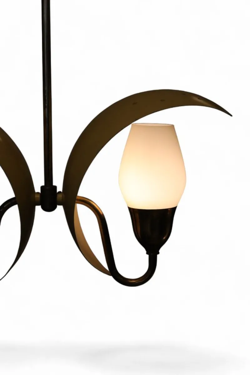 Clearance Pamono Star Ceiling Lamp by Bent Karlby for Fog & Mørup, 1950s