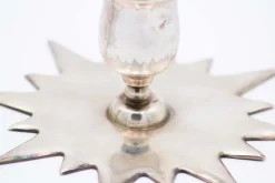 Pamono Star-Shaped Silver Candlesticks, Set of 2><noscript><img width=