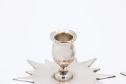 Pamono Star-Shaped Silver Candlesticks, Set of 2><noscript><img width=