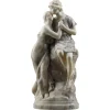 Sale Pamono Statue in Alabaster and Marble Representing Helen and Paris, 1900s