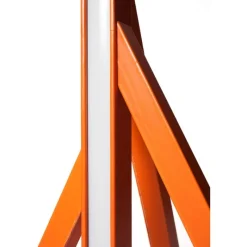 Pamono Stecco Floor Lamp in Aluminum and Vegetable Tanned Leather by Oscar Maschera><noscript><img width=