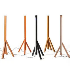 New Pamono Steccolino Table Lamp in Aluminum and Vegetable Tanned Leather by Oscar Maschera