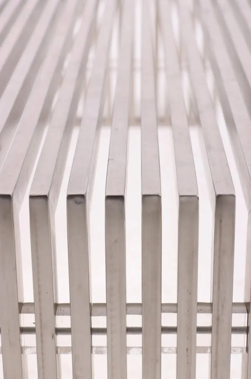Pamono Steel Bench from Milo Baughman, 1970s> Benches
