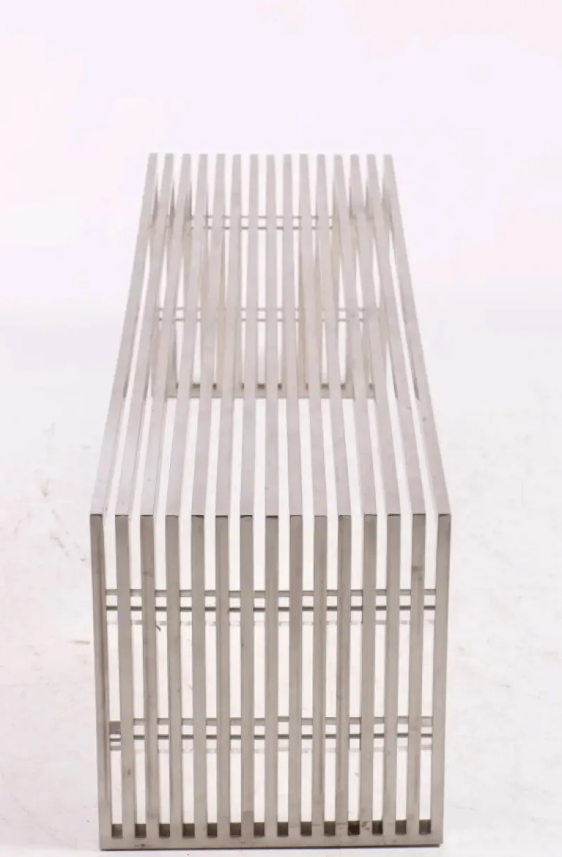 Pamono Steel Bench from Milo Baughman, 1970s> Benches