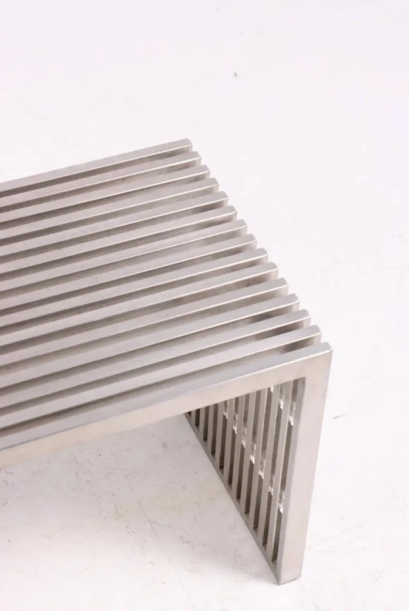 Pamono Steel Bench from Milo Baughman, 1970s> Benches