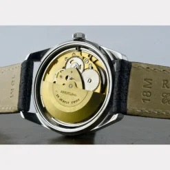 Pamono Steel Chronometer Watch from Breitling, Switzerland, 1960s><noscript><img width=